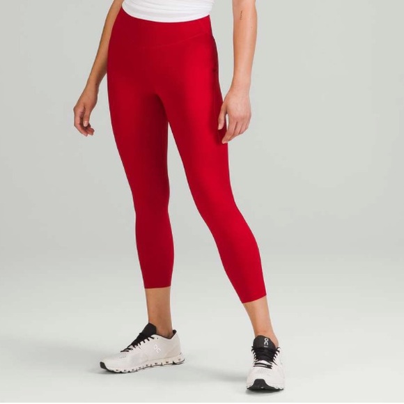 Lululemon Base Pace High-Rise Crop 23" Dark Red Size 2 - Picture 1 of 9